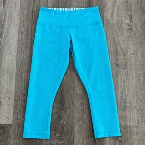 Lululemon Bright Blue Crop Leggings